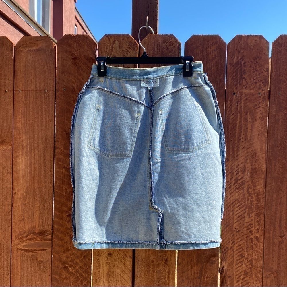 SOLD - Cedars Denim Skirt - Picture 4 of 6